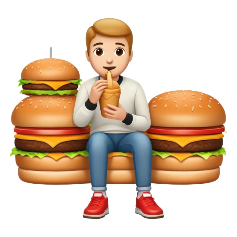 The more McDonald’s you eat the less visible your feet ￼ sticker