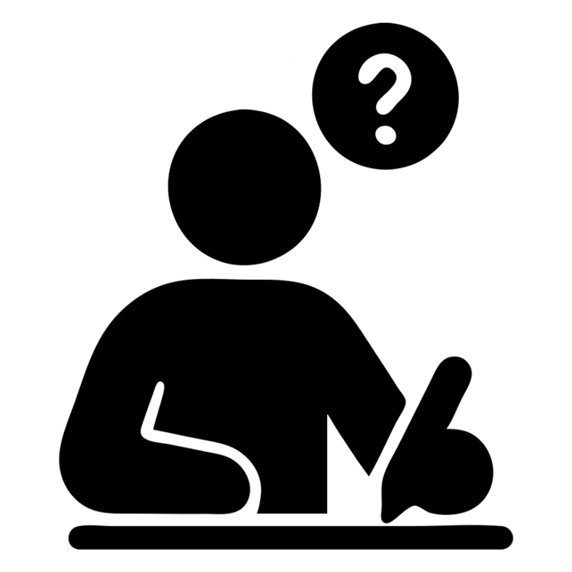 icon of a beginner author, novice, writing for themselves, trying to find their voice sticker