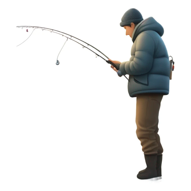 Steelhead fishing wintertime sticker