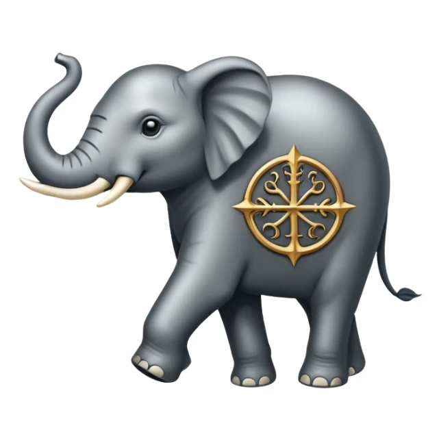 Game of thrones style elephant Sigil  sticker