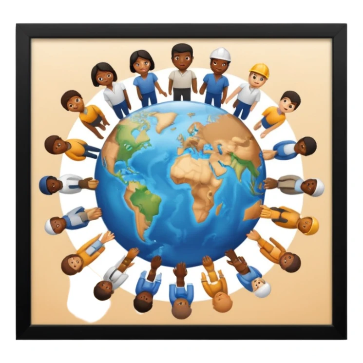 The World of Labor May sticker