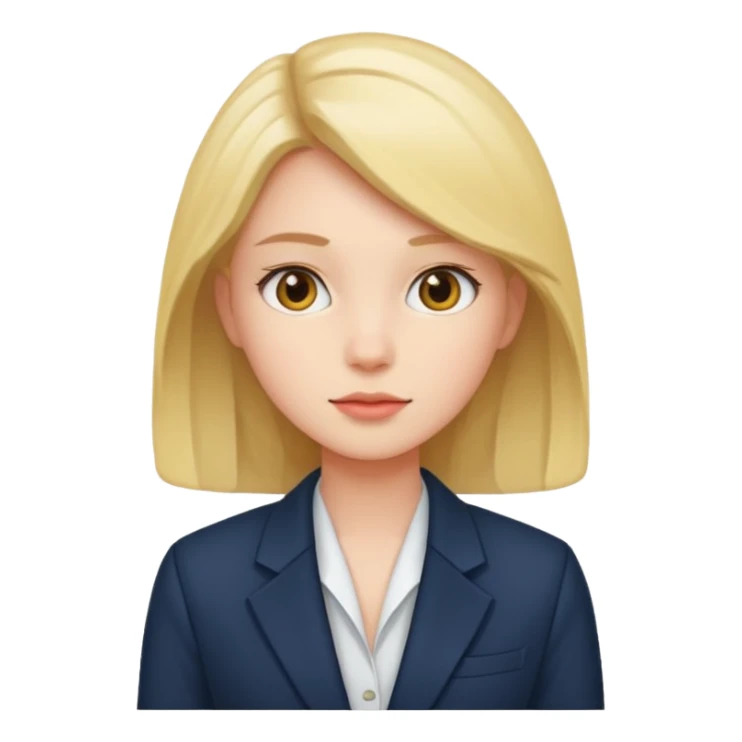 Salon owner a girl with blazer  sticker