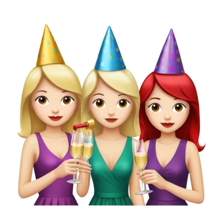 girls party in club sticker