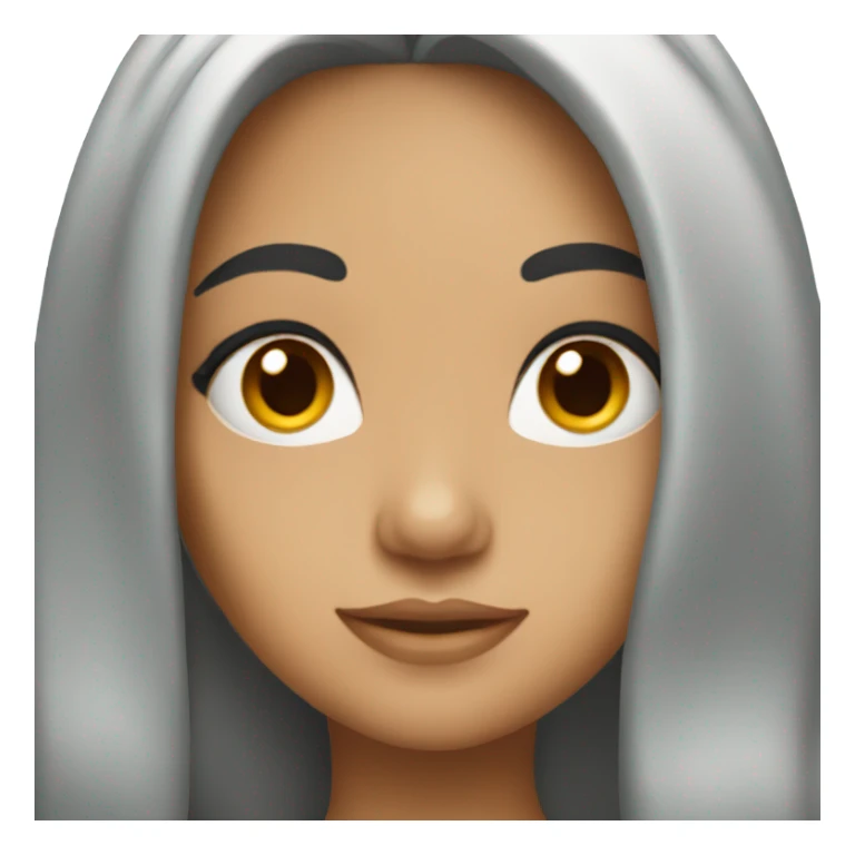 beautiful Hispanic girl with black hair  sticker