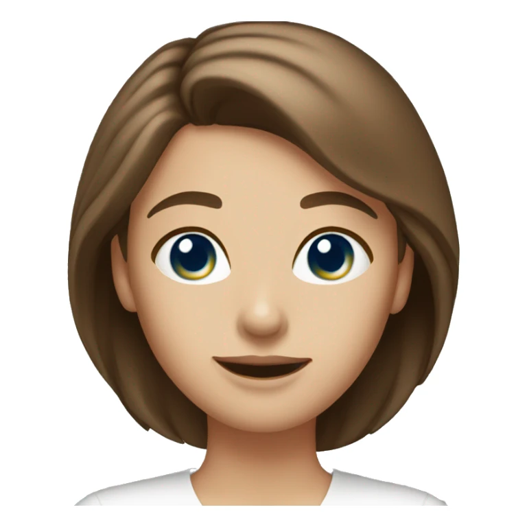 woman florist with blue eyes brown hair sticker