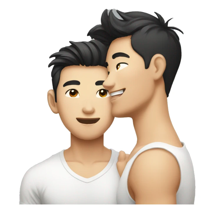 Asian gay couple Thai sticker