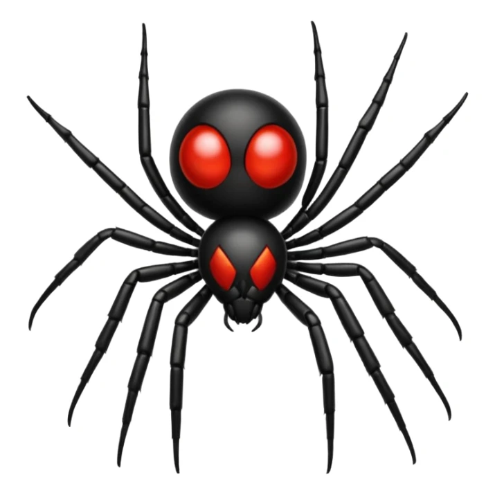 Tiny black widow sticker