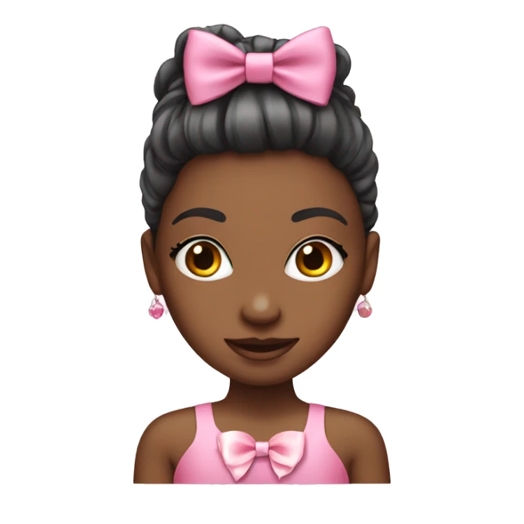 Pink coquette bow girl sticker