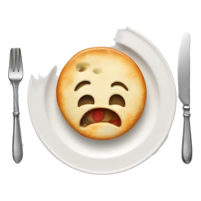 british food served in a toilet seat shaped plate sticker