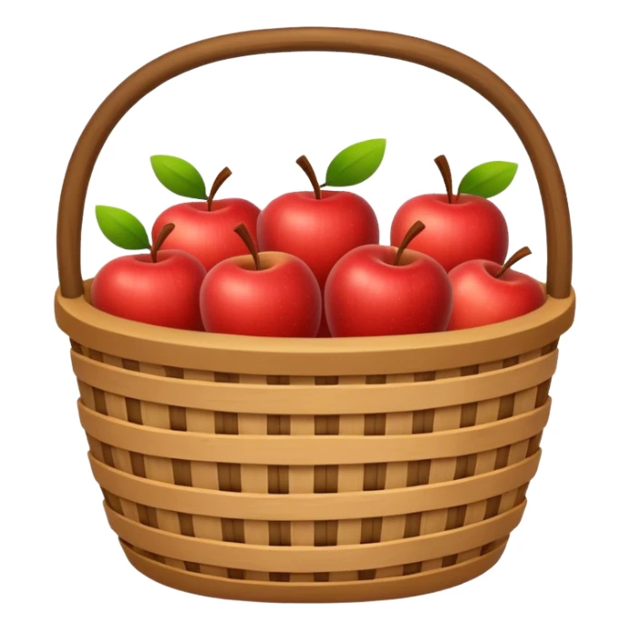 clean simple bag orr cart like apples basket emoji sticker