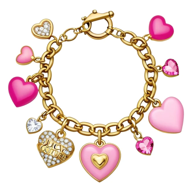 Juicy Couture charm bracelet sticker