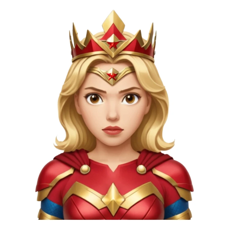 Scarlett Johansson as a wonder woman sticker