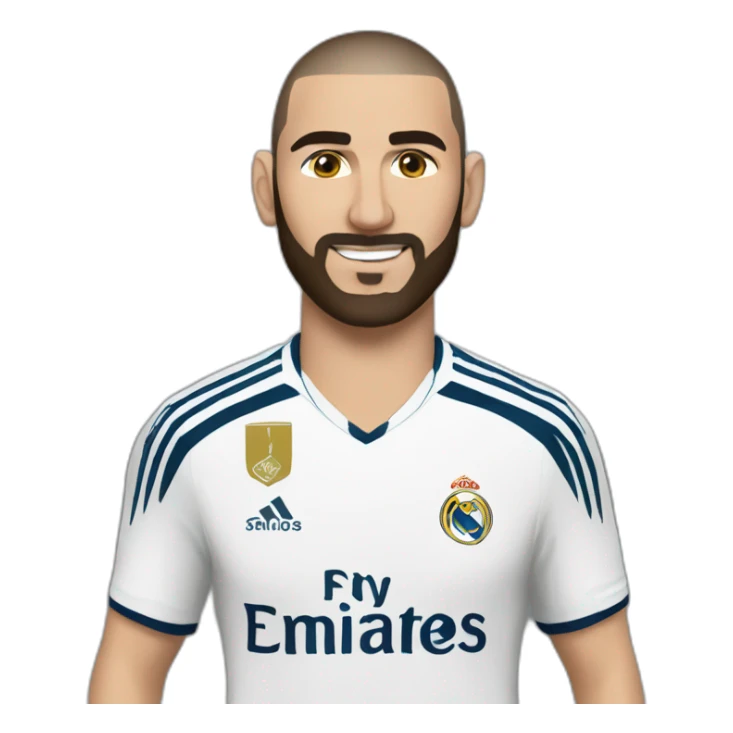 benzema football player realistic sticker