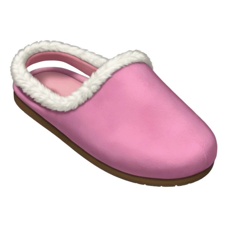 A pink house slipper thrown by the mother. sticker