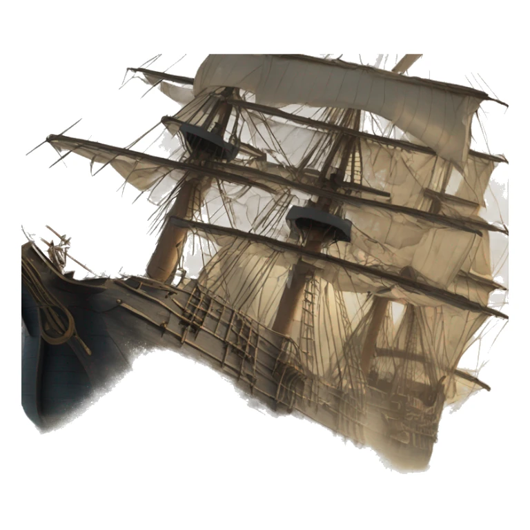 photorealistic england frigate  XVII 
century sticker