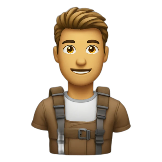 Homme avec des cuissardes à talons sticker