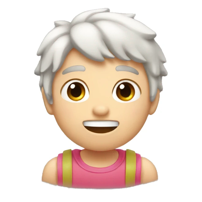 Cerdo melenudo con pulgar hacia arriba sticker