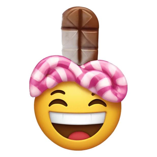 Smiling candy sticker