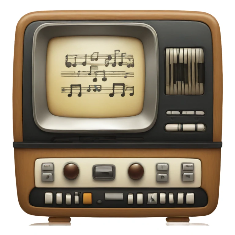 vintage music player sticker