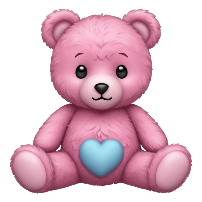 Cœur rose est un ours en peluche sticker