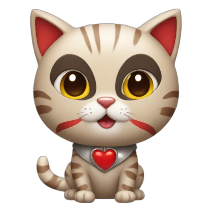 cat wearing woodpecker costume sticker