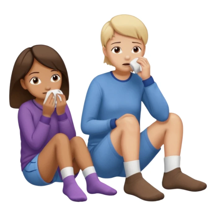 CreateCreate an emoji scene where a woman has fainted and a boy is making her smell his socks. One girl and boy an emoji scene where a woman has fainted and a boy is making her smell his socks. sticker