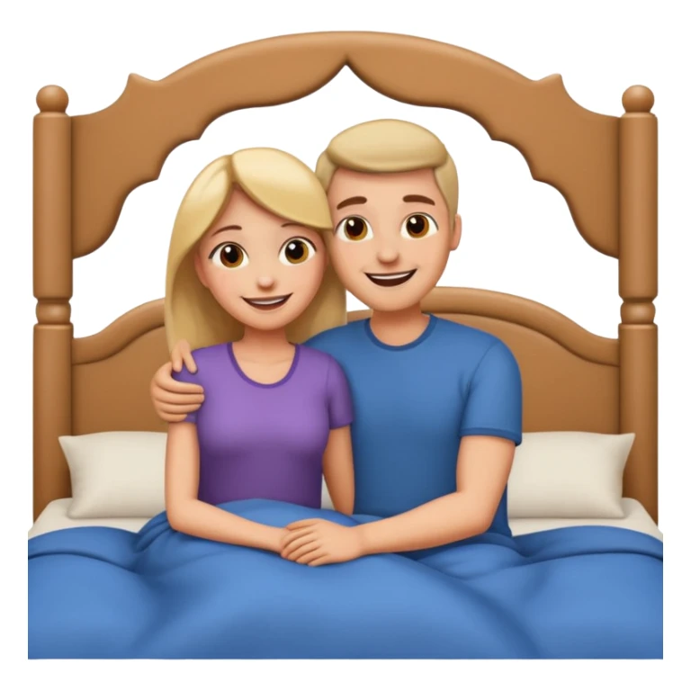 coppia che si abbracciano a letto emoji sticker
