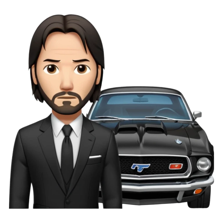 Ford mustang mach 1Jhon Wick sticker