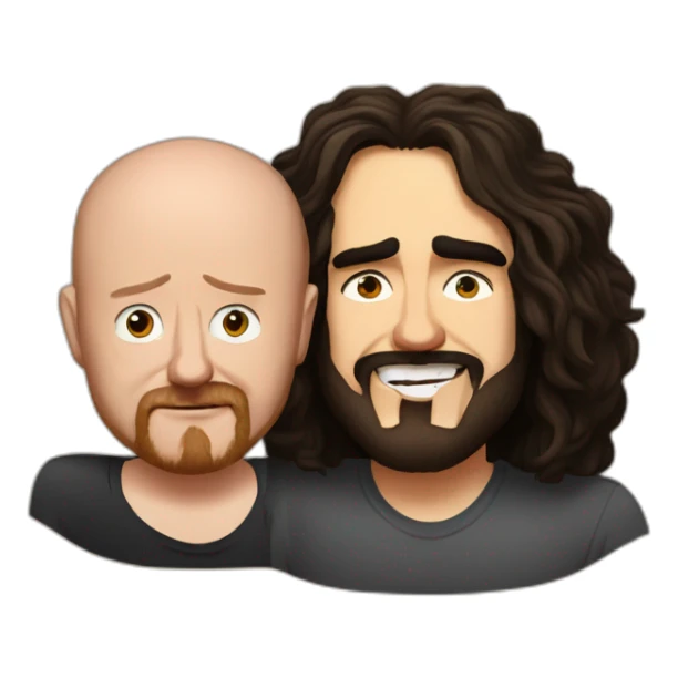 Louis C.K. And Russell Brand winking sticker