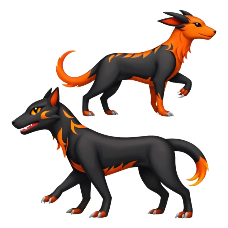Salandit-Houndoom-Houndour-Litten-Hybrid (Full body) sticker