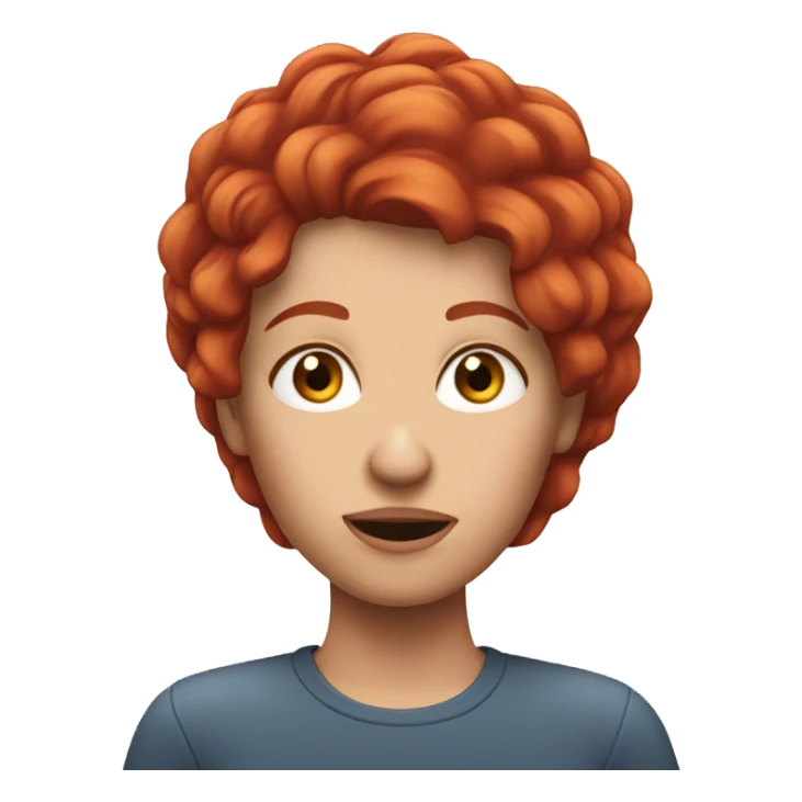 Hitting the nail on the head red hair woman sticker