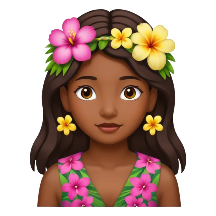 Hawaiian girl  sticker