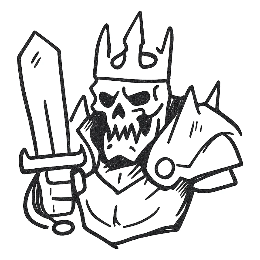 Wraith King from Dota sticker