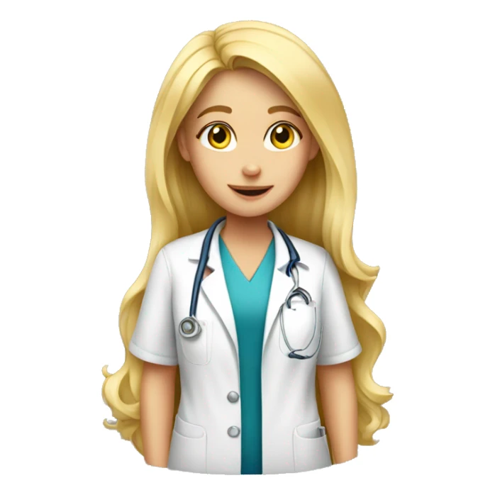 Blonde girl is a veterinarian sticker