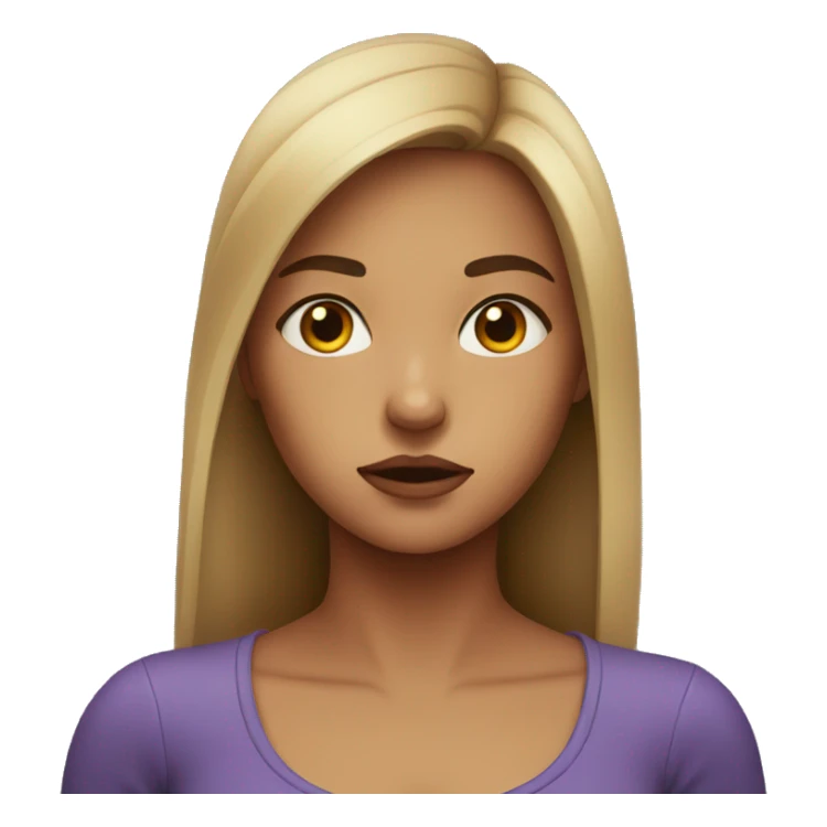 girl with intense gaze sticker