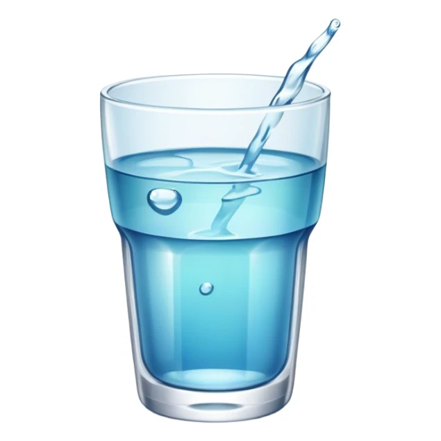 Glass of water sticker