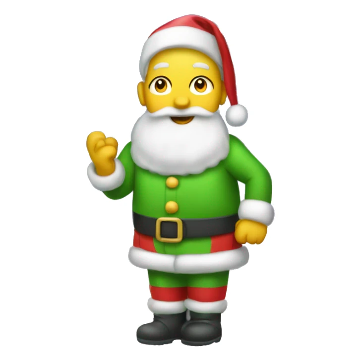 Really big and tall and well lit up Christmas tree emoji sticker