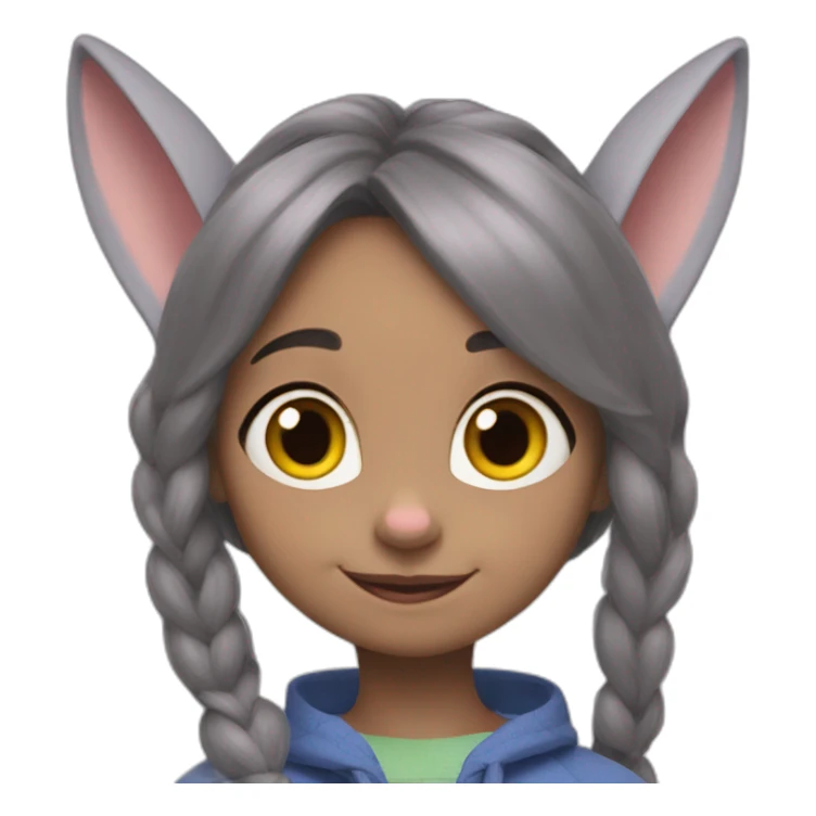 Judy Hopps con rulos sticker