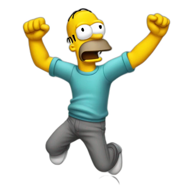 Homer qui fait un dab sticker