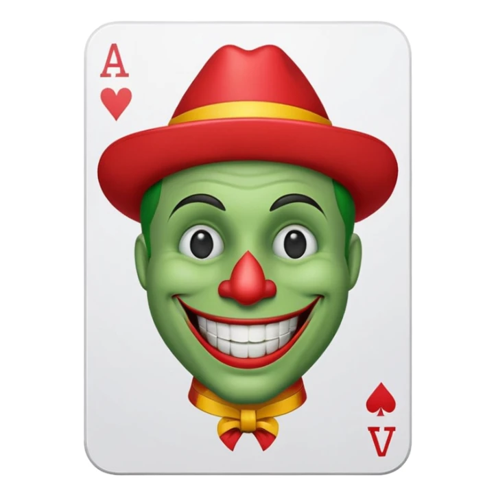 mac os poker card with jolly joker sticker