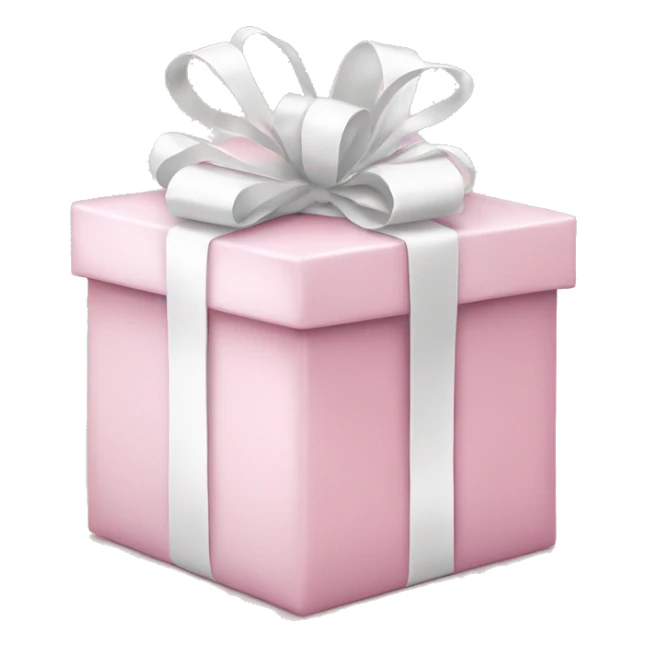 Light pink Christmas gifts under a white Christmas tree  sticker