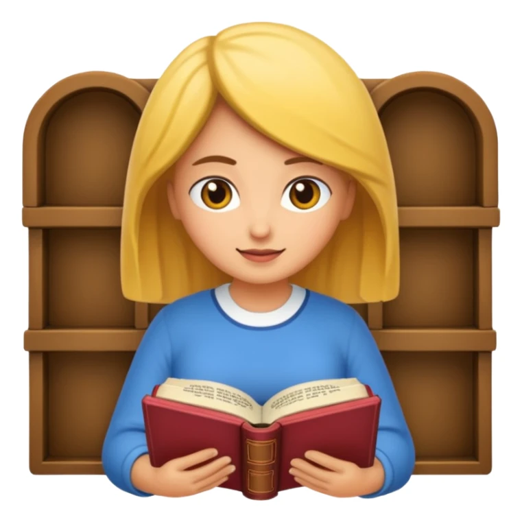 Chica linda leyendo la biblia sticker