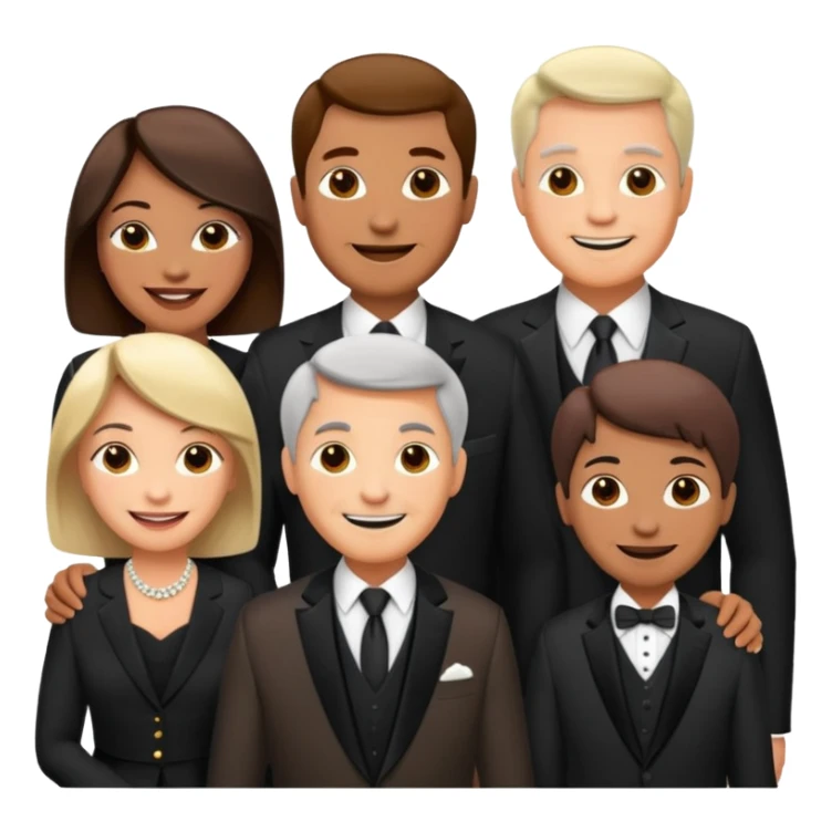 a meetup of middle aged adults sticker