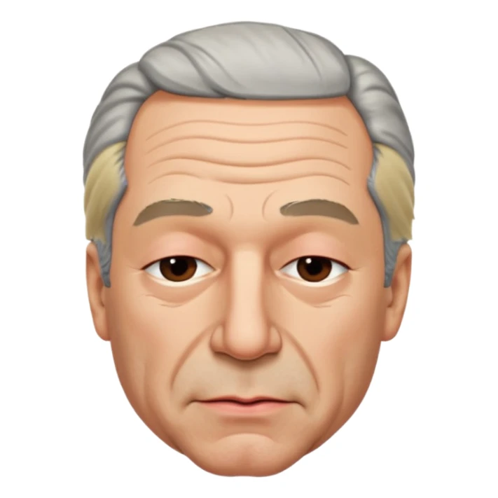 Jeffrey Epstein with eyes shut and puckered lips sticker