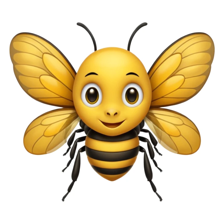 Crée-moi l'emoji d'une petite abeille malicieuse sticker