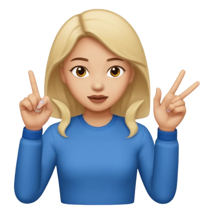 a girl flipping someone off sticker