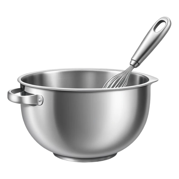 mixing bowl and whisk, simple and bright sticker