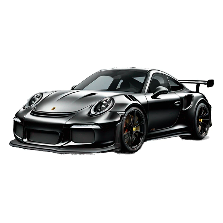 Fully All black Porsche gt3 rs sticker