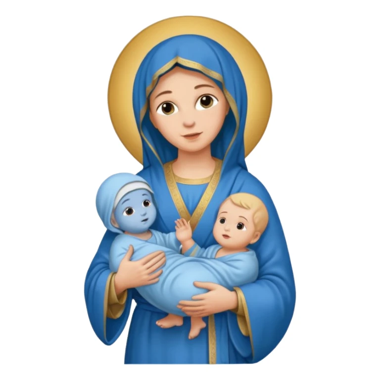 Image of the Mother of God in a frame sticker