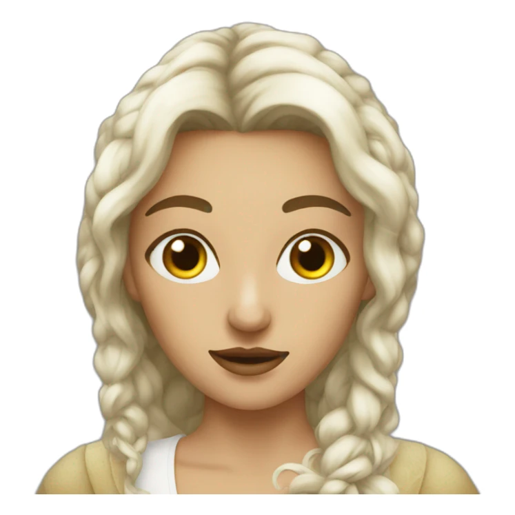 a Renaissance woman 3 eyes sticker